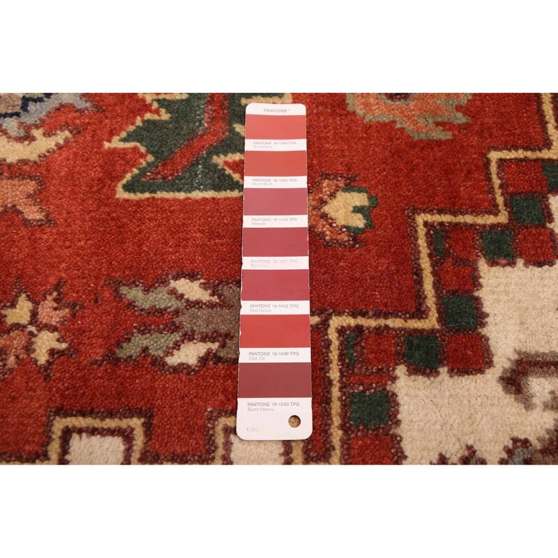 ECARPETGALLERY Hand-knotted Serapi Heritage Dark Copper Wool Rug - 9'0 x 12'0