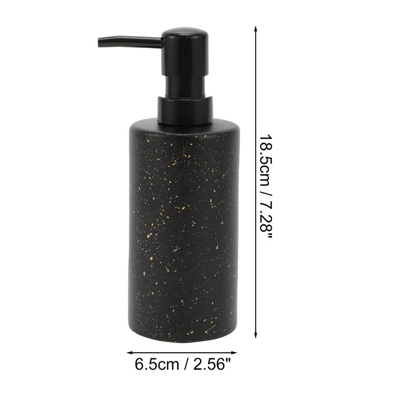Cylindrical Simple Soap Pump Dispenser for Bathroom Hotels 350ml 1 Pcs
