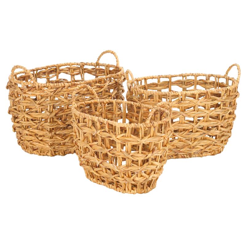 SAFAVIEH Aybike Set Of 3 Storage Baskets (Fully Assembled) - 19.6 In. W x 13.3 In. D x 13.3 In. H - 20Wx13Dx13H