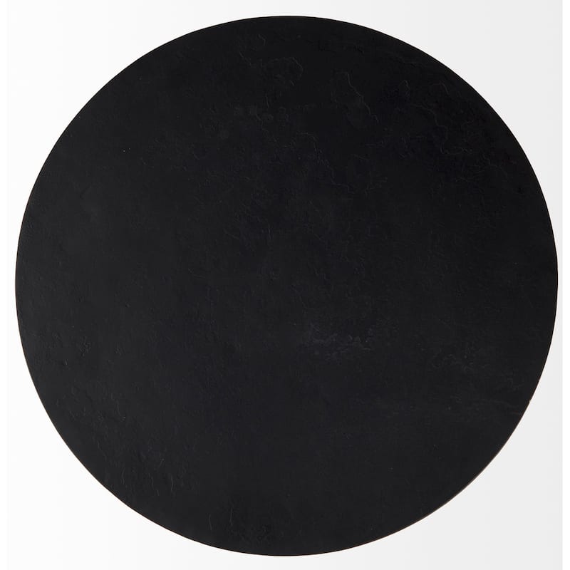 Timothy Ebony Black Iron Side Table