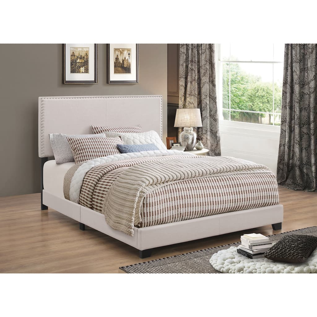 Guyancourt Upholstered Bed with Nailhead Trim
