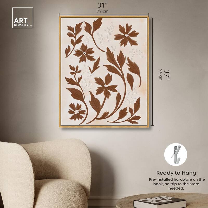 Sepia Sepal II Canvas by Art Remedy