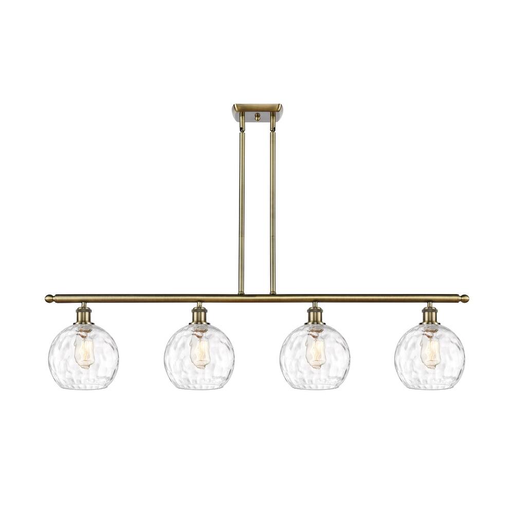 Innovations Lighting Ballston Athens Water Glass - 4 Light 48" Island Light
