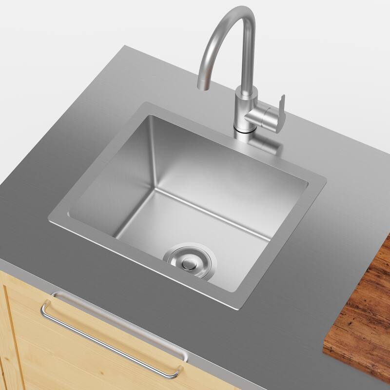 Modular Outdoor Kitchen Island Set, 100% Solid Wood BBQ Cabinet , Patio Kitchen Bar Table