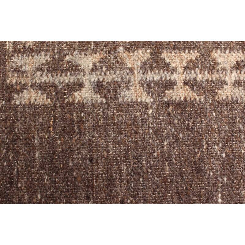 ECARPETGALLERY Flat-Weave Ankara FW Brown Wool Kilim - 5'2 x 8'0