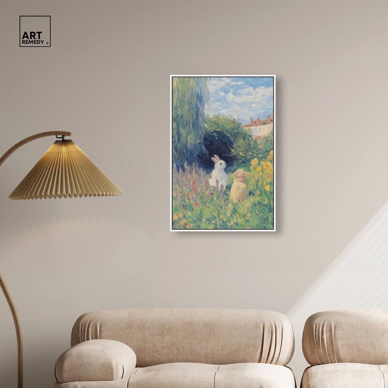 Quiet Gardeners Canvas by Art Remedy