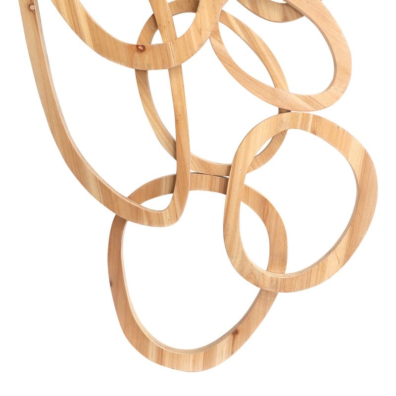 Elena Contemporary Abstract Wood Wall Art - 20.5"H x 40"W x 2.75"D