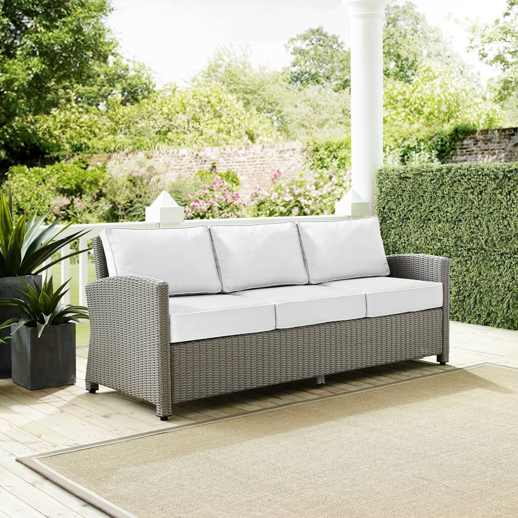 Bradenton Outdoor Wicker Sofa - Sunbrella