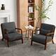 Option Dark Grey/Linen/Brown Wood