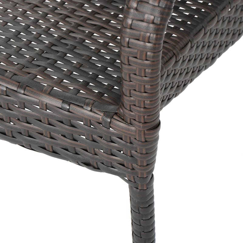 Christopher Knight Home Benhill Outdoor Contemporary Wicker Stacking Chairs (Set of 2)