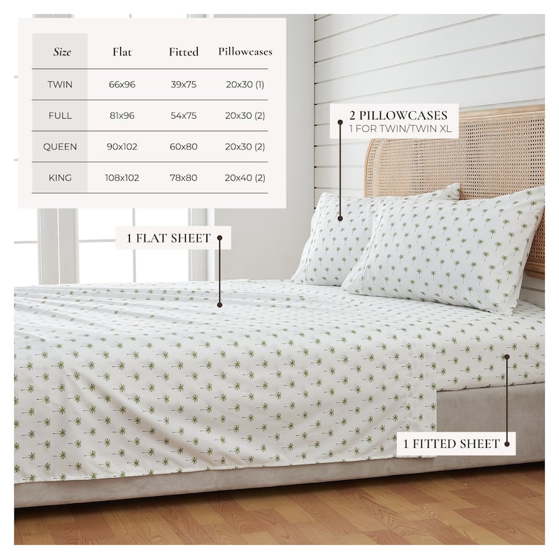 Linery & Co. Ultra-Soft Coastal-Inspired Brushed Microfiber Sheet Set