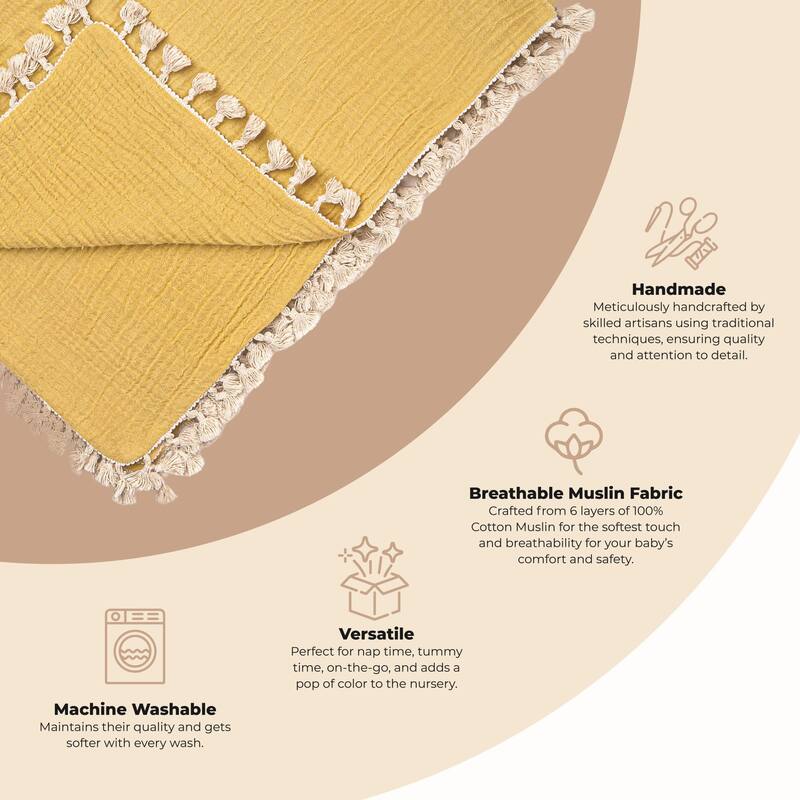 Crane Baby 6-Layer Muslin Blanket