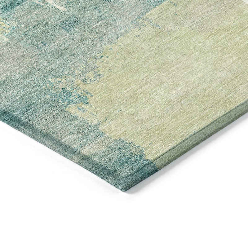 Machine Washable Indoor/ Outdoor Contemporary Fusion Chantille Rug