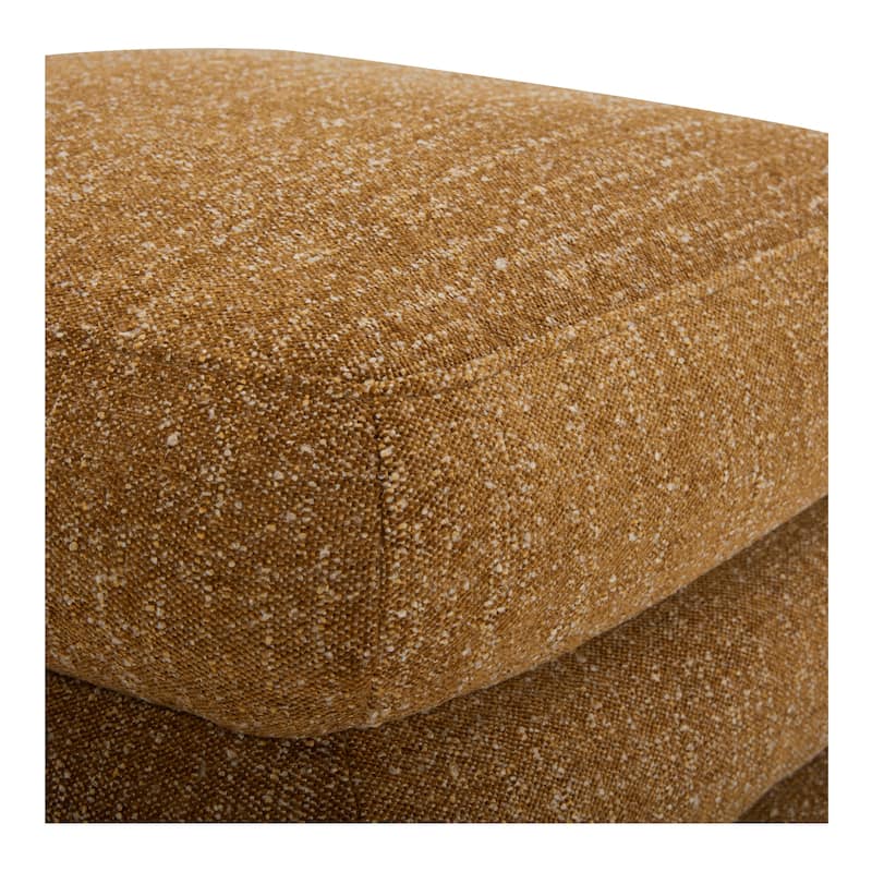 NADAAL STUDIOS Lucien Bench, Kiln-Dried Solid Wood Frame with Amber Glow Upholstery