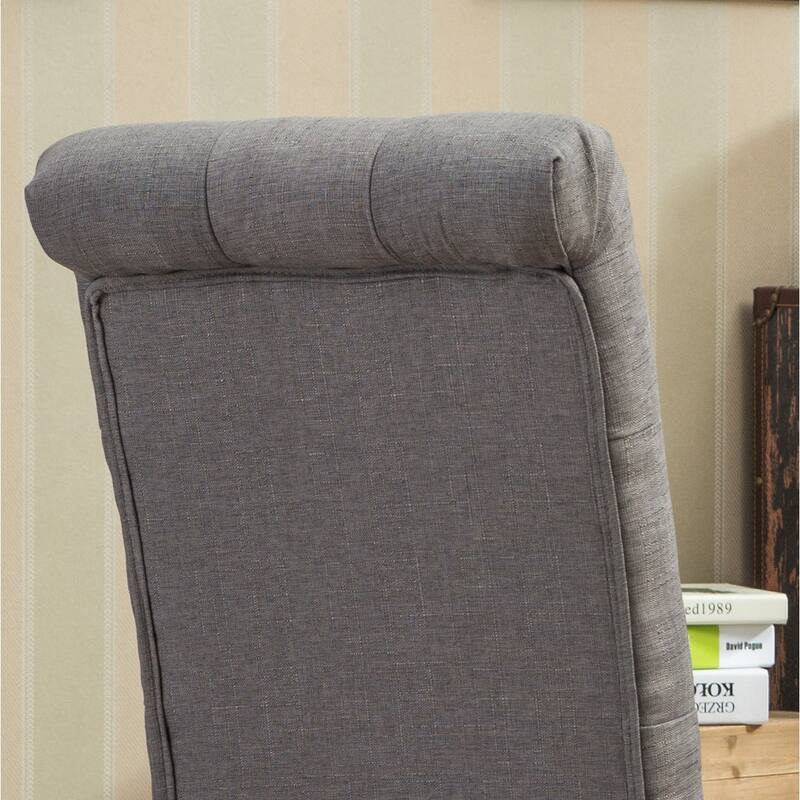 Habit Solid Wood Tufted Parsons Dining Chair, Set of 2