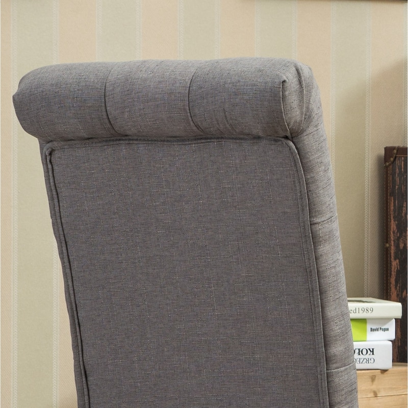 Solid Wood Tufted Parsons Dining Chair for Dining Room, Set of 2