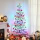 Artificial Christmas Tree Multi-Colored Fiber Optic LED Pre-Lit Holiday Home Decoration