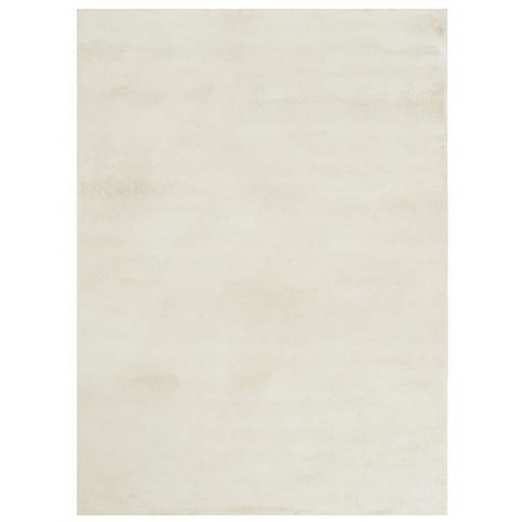 Ica 5 x 7 Area Rug, Non Slip Canvas Backing, Tie Dye Polyester, Off White - 5 x 7