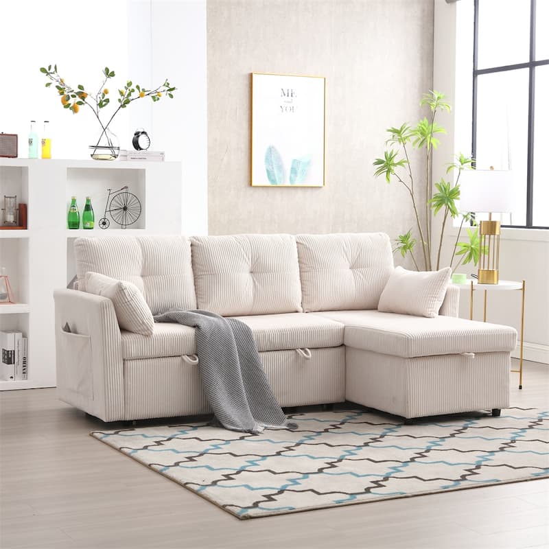 Modular Sectional Sofa L Shaped Modular Couch with Reversible Chaise