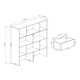 preview thumbnail 10 of 9, Toy Storage Organizer with 2 Movable Drawers, Multi-Functional 7 Shelf Kids Bookcase with 2 Hooks, Children Book Shelf