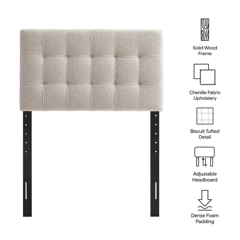 Lily Upholstered Fabric Headboard