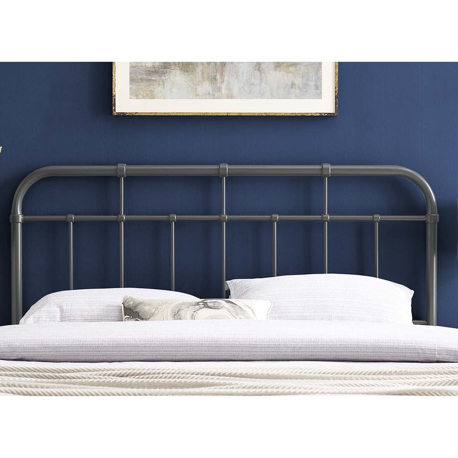 Shop Shaffer Classic King Size Grey Metal Headboard On Sale Overstock 31579145 American freight carries all your mattress and bedroom needs at cheap sale prices. overstock com