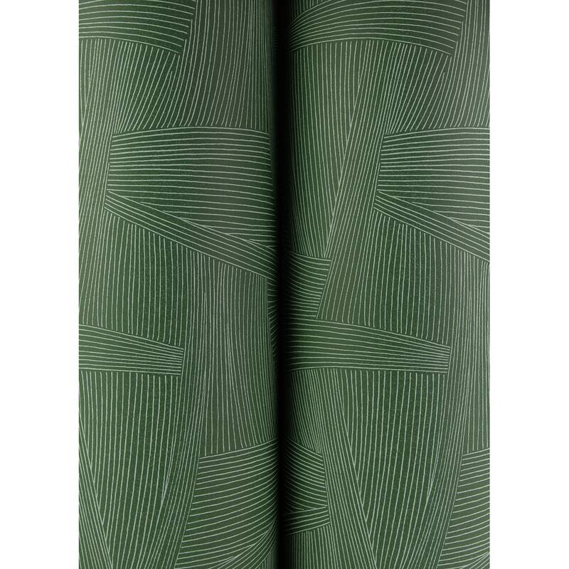 A-Street Prints Reid Evergreen Woven Geometric Wallpaper