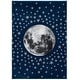 preview thumbnail 38 of 60, SAFAVIEH Carousel Kids Aine Moon Rug Navy/Grey - 4' x 6'