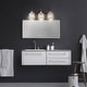preview thumbnail 8 of 19, ExBrite Modern Rose Gold 3/4-light Bathroom Dimmable Crystal Vanity Lights Wall Sconces