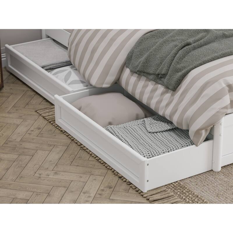 Barcelona Panel Platform Bed with Storage Drawers