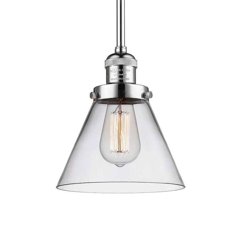 Innovations Lighting Large Cone Single Light 8" Wide Mini Pendant with