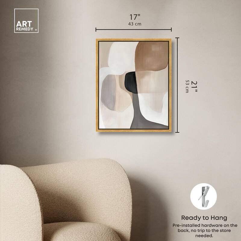 Curvilinear Composition II Canvas by Art Remedy