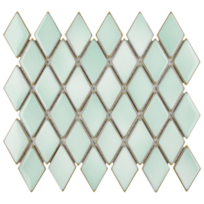Merola Tile Hudson Kite Pistachio 10-1/8" x 11-3/4" Porcelain Floor and Wall Tile