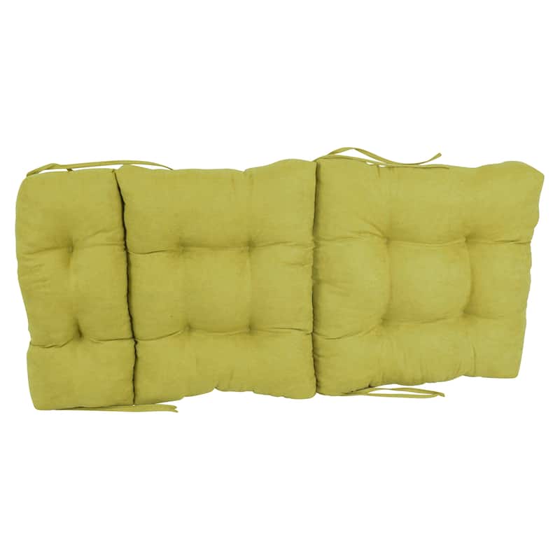 Multi-section Tufted Indoor Microsuede Seat/Back Chair Cushion (Multiple Sizes)