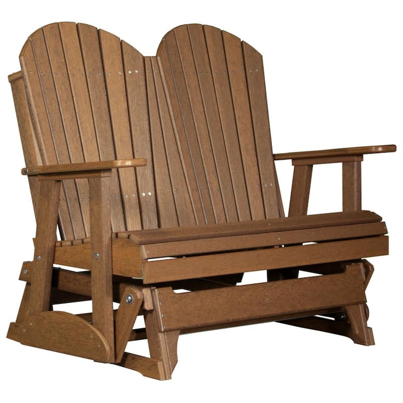 Poly Lumber Adirondack Glider - 4' - Antique Mahogany Woodgrain