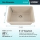 preview thumbnail 3 of 6, Lexicon Undermount Quartz 23 Inch Single Bowl Kitchen Sink Kit