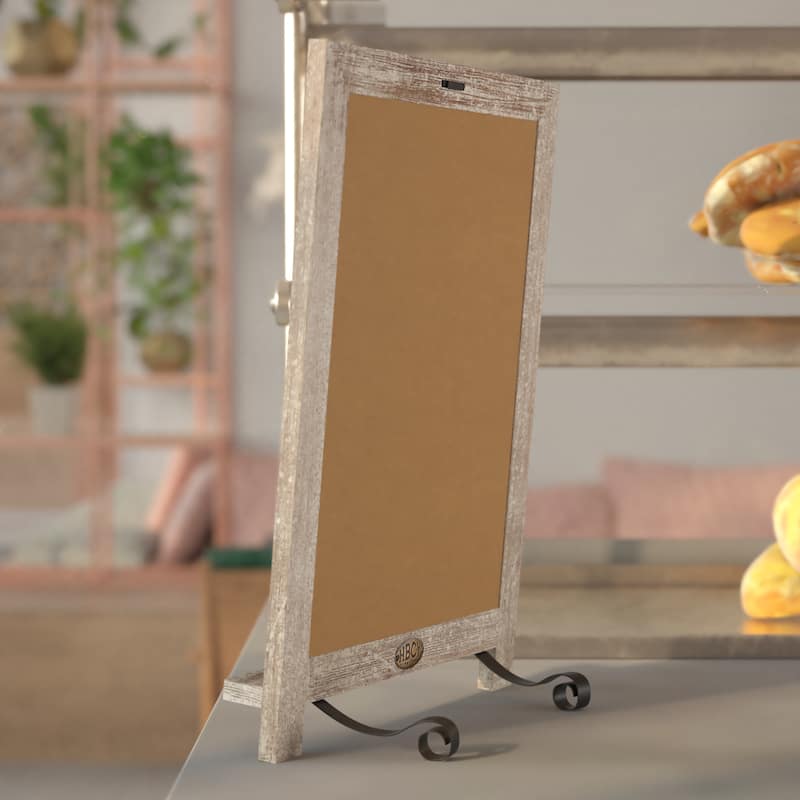Freestanding Tabletop or Wall Mount Magnetic Chalkboard
