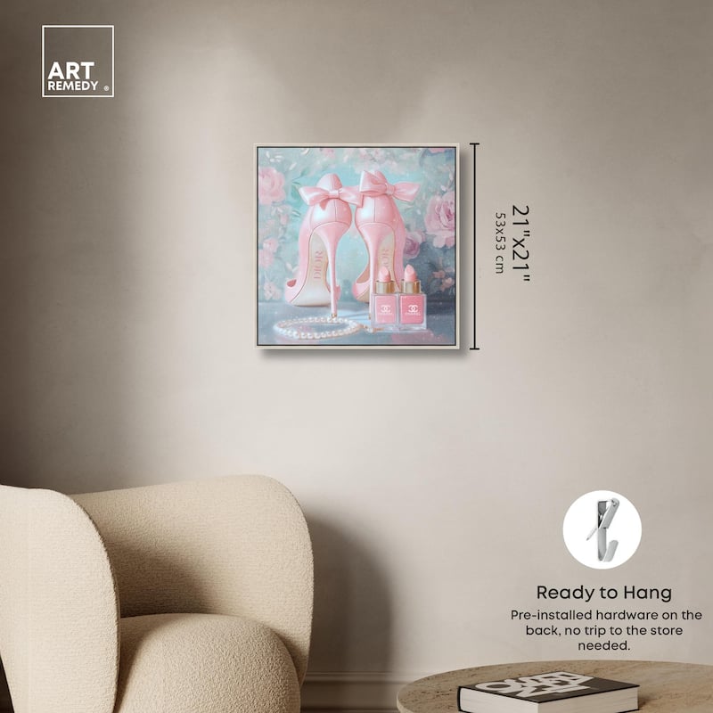 Love Dainty Heels Canvas by Art Remedy