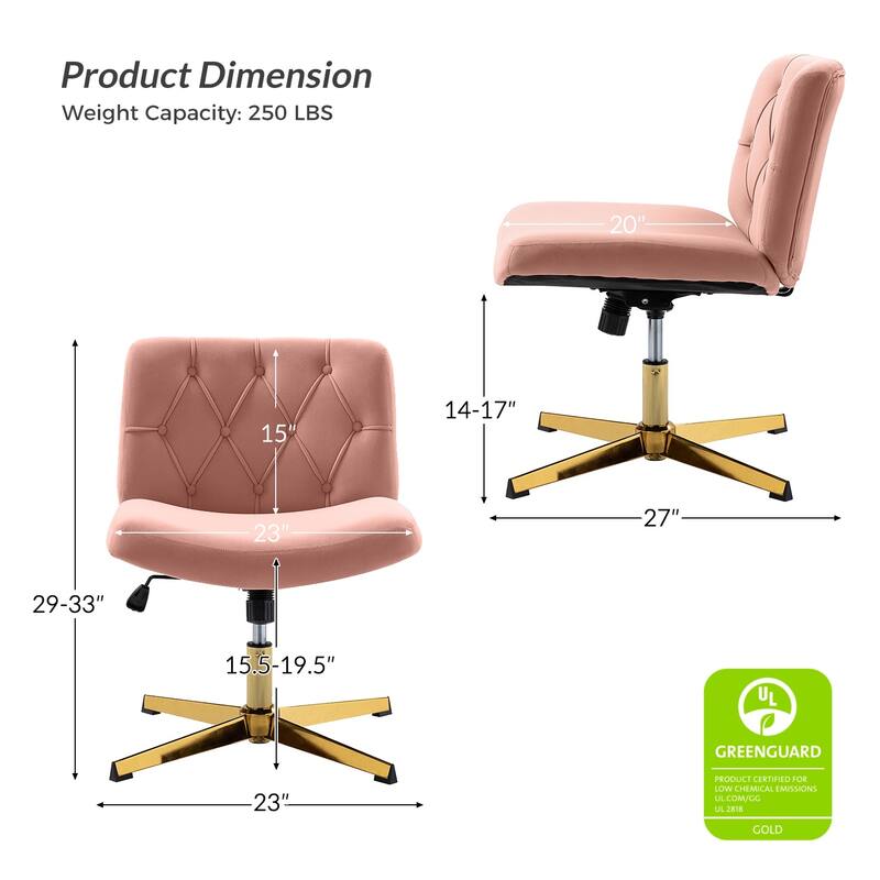 Alfons 360-Degree Swivel & Height Adjustable Task Chair by HULALA HOME