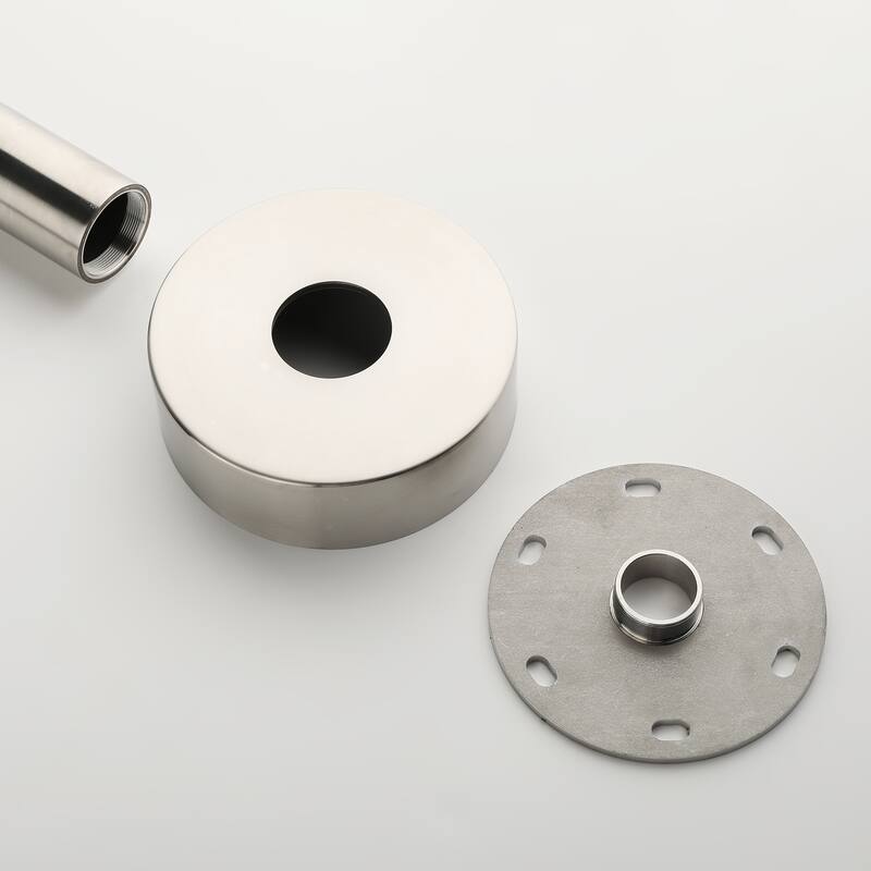 81"H Stainless Steel Freestanding Outdoor Shower with Handheld Shower