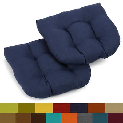 Blazing Needles 19-inch All-weather Patio Chair Cushions (Set of 2)