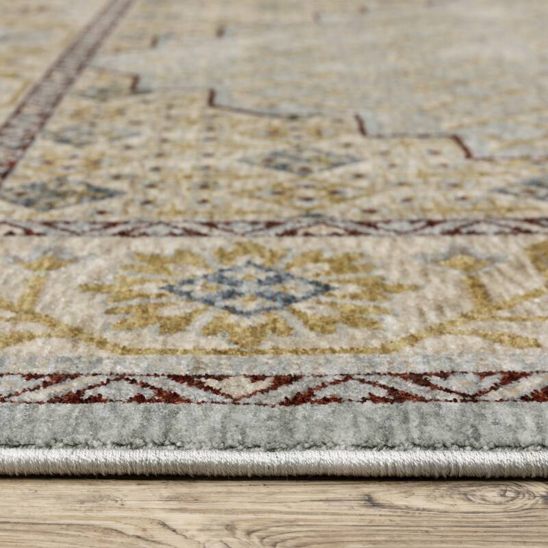 Style Haven Caiden Traditional Mosaic Center Area Rug