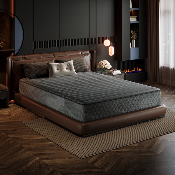 SweDrea 8/12 in. Medium Firm Gel-infused Memory Foam Hybrid