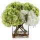 preview thumbnail 3 of 4, Uttermost 60219 Savannah 13" Tall Glass and Stone Faux Flora Planter