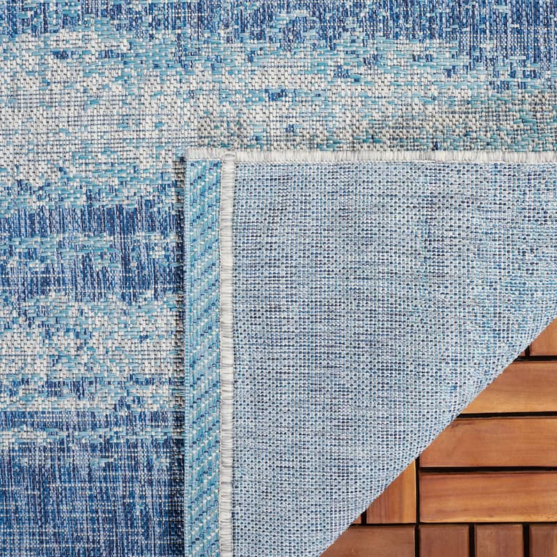 SAFAVIEH Courtyard Huner Casual Waterproof Patio Backyard Rug