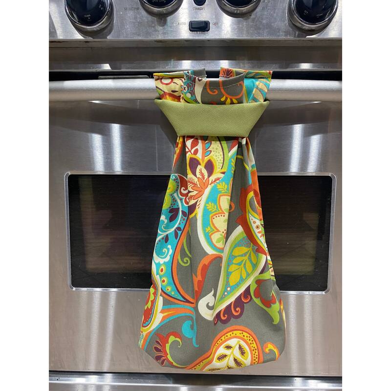 Perfect hanging kitchen towel Whimsy paisley - Single