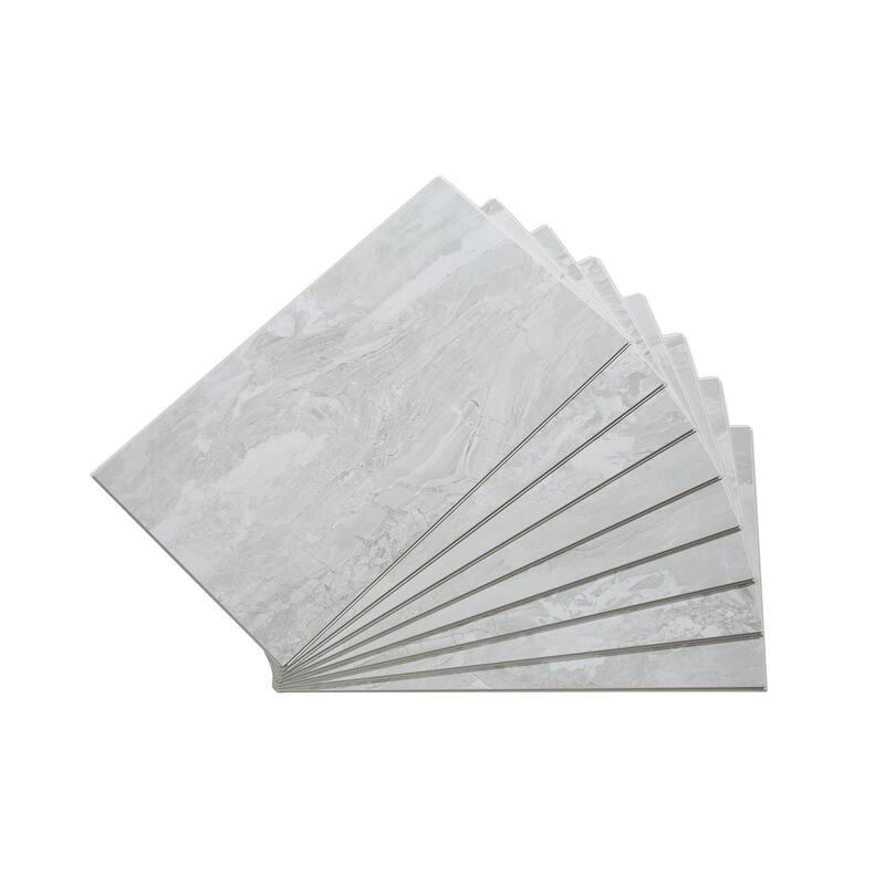 Palisade Vinyl Wall Tile - Iced Pewter - 8 Pack