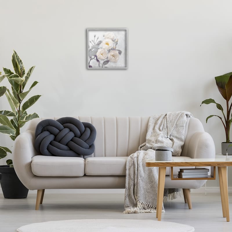 Stupell Bundle of White Blooms Framed Giclee Art Design By Emily Ford