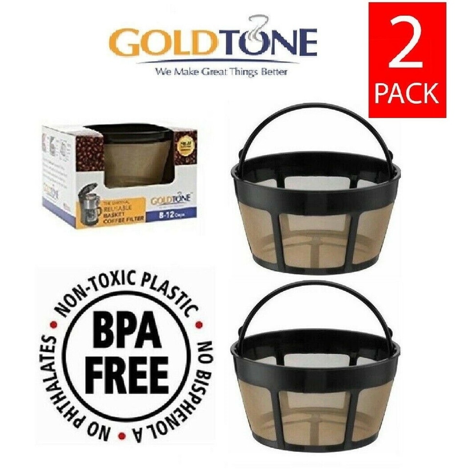 GoldTone Reusable 8-12 Cup Basket Filter Replacement Fits ALL Hamilton  Beach Coffee Machines and Brewers, BPA Free (1 Pack) - Bed Bath & Beyond -  30595676