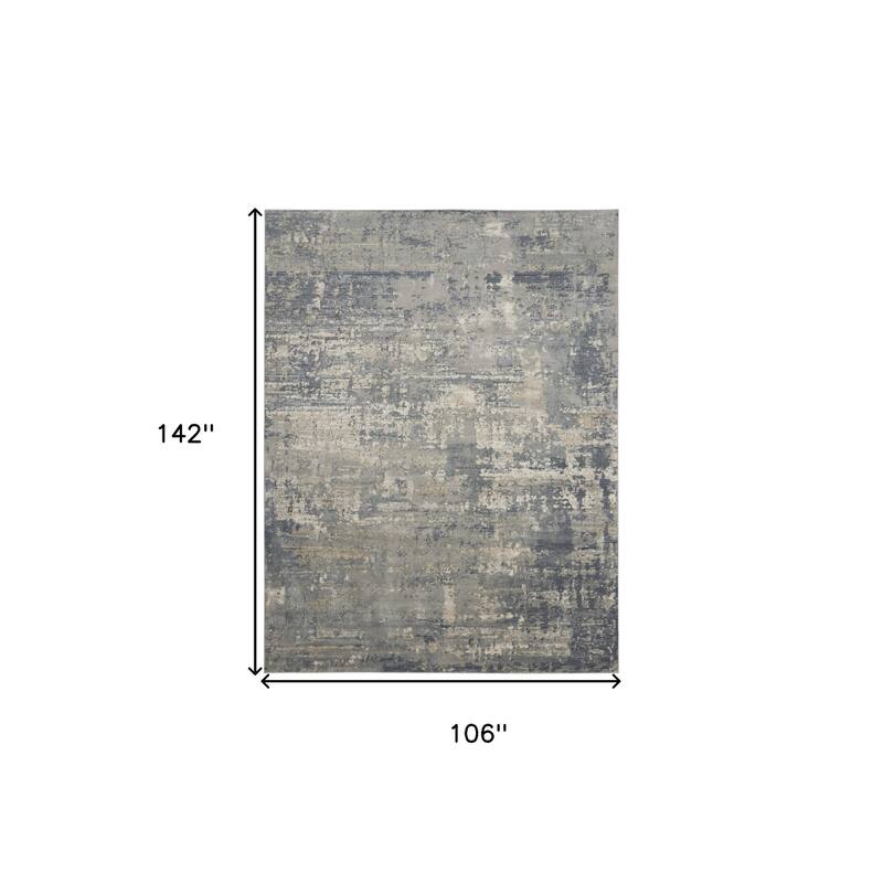 Power Loomed Abstract Modern Area Rug - 142' X '106' X '0.32